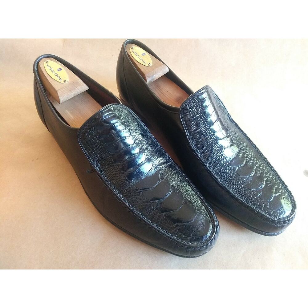 Florsheim Imperial Men's Dress Shoes Size 10E Genuine ostrich leg skin black